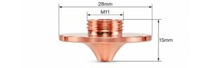 Bevel Cut Nozzle — Angled Tip D28