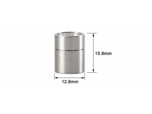 Laser Source Cap H15.8 Silver — 12.8mm