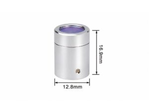 Laser Source Cap H16.9 Silver — 12.8mm