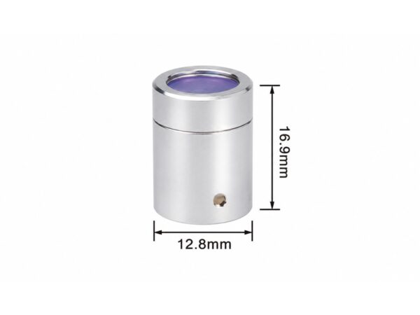 Laser Source Cap H16.9 Silver — 12.8mm