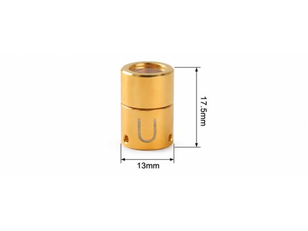 Laser Source Cap H17.5 Gold — 13mm