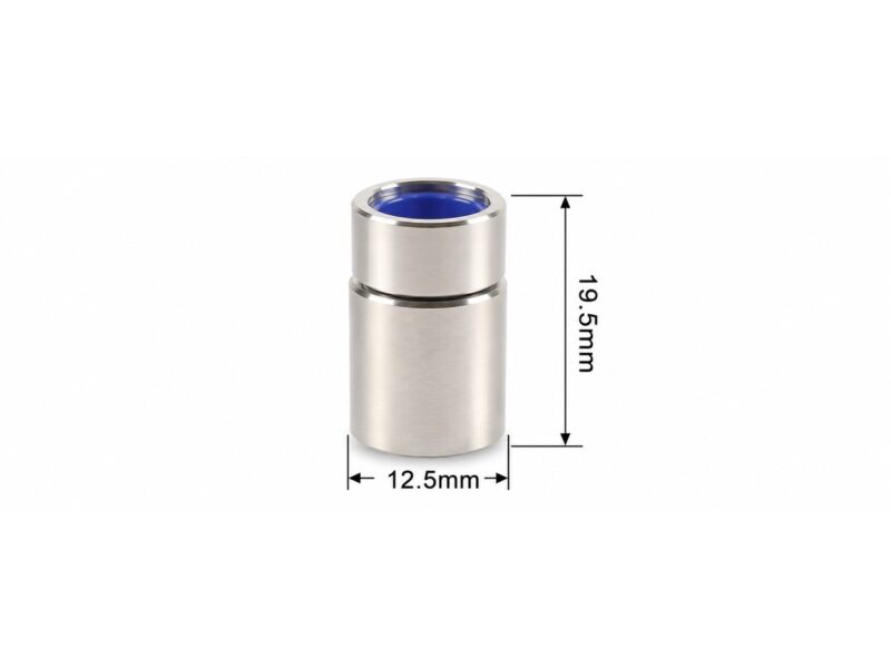 Laser Source Cap H19.5 Silver — 12.5mm