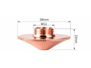 D28 Single Layer Copper Nozzle — M11×1