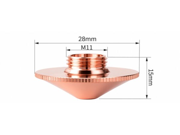 D28 Single Layer Copper Nozzle — M11×1