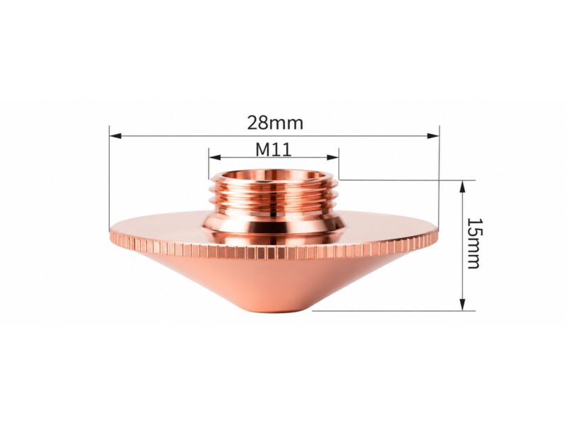 D28 Single Layer Copper Nozzle — M11×1