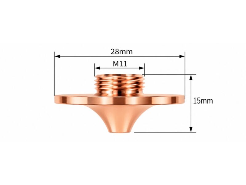 D32 Double Layer Copper Nozzle — M14×1