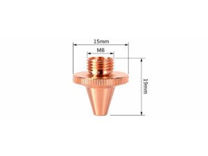 M8 3D Single Layer Nozzle — M8 Thread